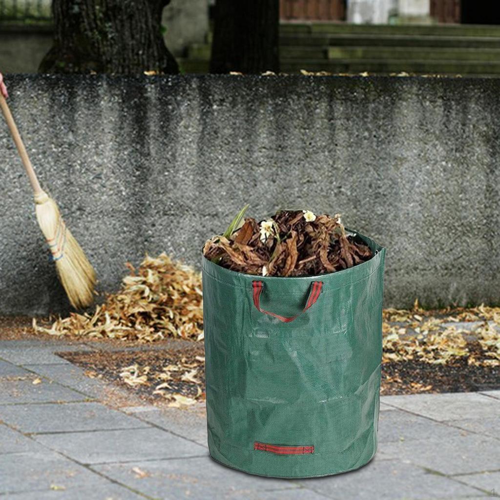 Waste Bags for Home And Garden, Reusable Lawn Leaf with Reinforced Carrying Handles