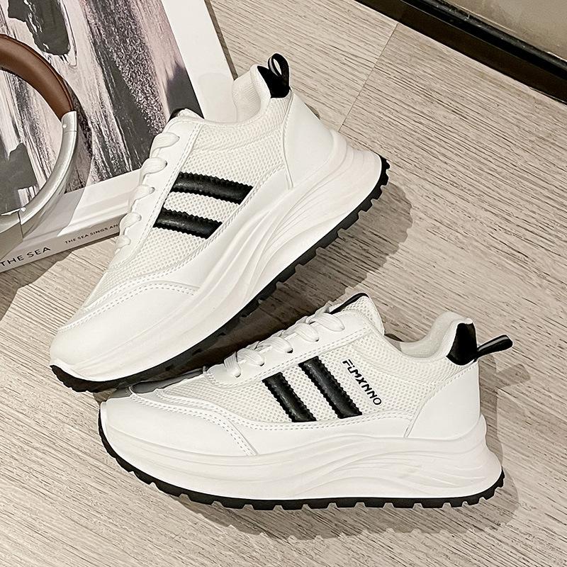 Versatile Forrest Gump Shoes Women's Spring and Summer 2025 New Mesh Breathable Versatile Dad Shoes Heightening Sports and Leisure Shoes