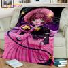 3D Cartoon Captor Anime Cute Card Sakura Blanket,Soft Throw Blanket for Home Bedroom Bed Sofa Picnic Office Cover Blanket Kids