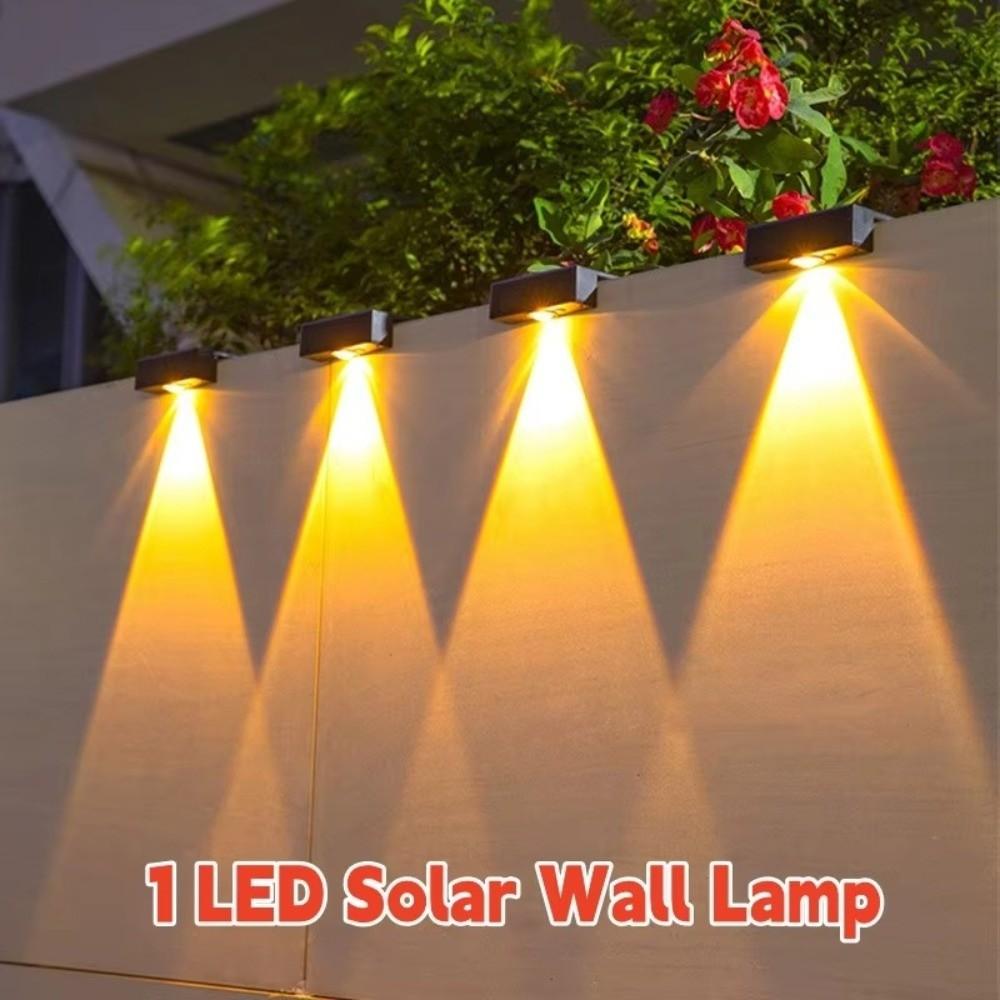 Super Bright LED Solar Garden Lights Waterproof Wall-mounted Wall Washer Light Energy Saving Modern Outdoor Wall Lantern Garden
