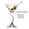 Huazao Baijia SW Creative Bent Stem Martini Glass