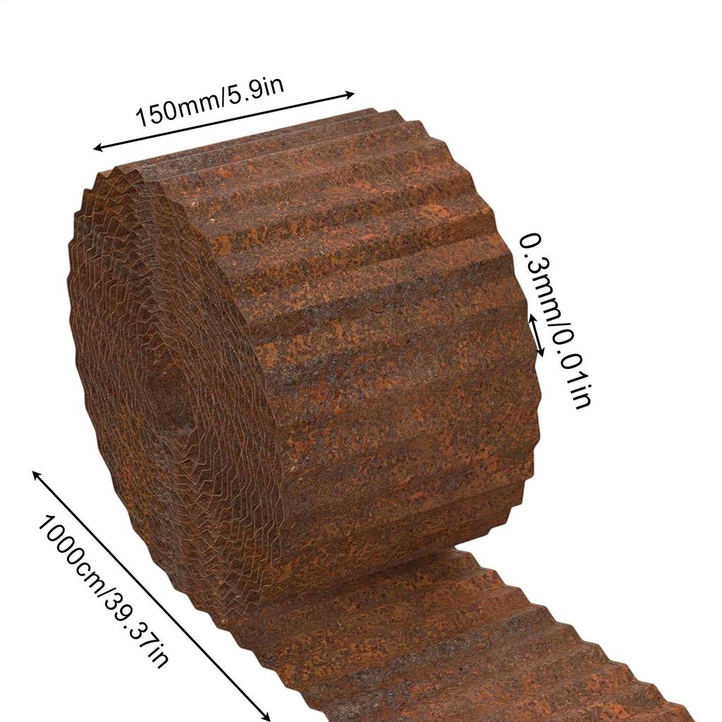 Landskapskant Gräskant 32,8 Fot Vågig Flexibel Staket För Mur Utomhus Uppfart Grus Blomsterrabatt Pool Gång