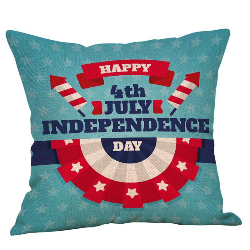 Independence Day Linen Pillowcase - Polyester Sofa and Car Cushion