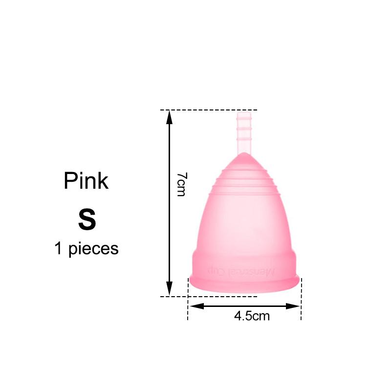 Medical Silicone Menstrual Cup – Leak-Free, Reusable Period Cup for Women, Up to 12 Hours Protection, Soft & Comfortable XS/S/L 4 Colors