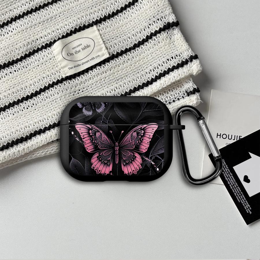 Black Butterfly Earphone Cases Cover Case For Airpods Pro 3 4 Pro3 Pro2 1 2