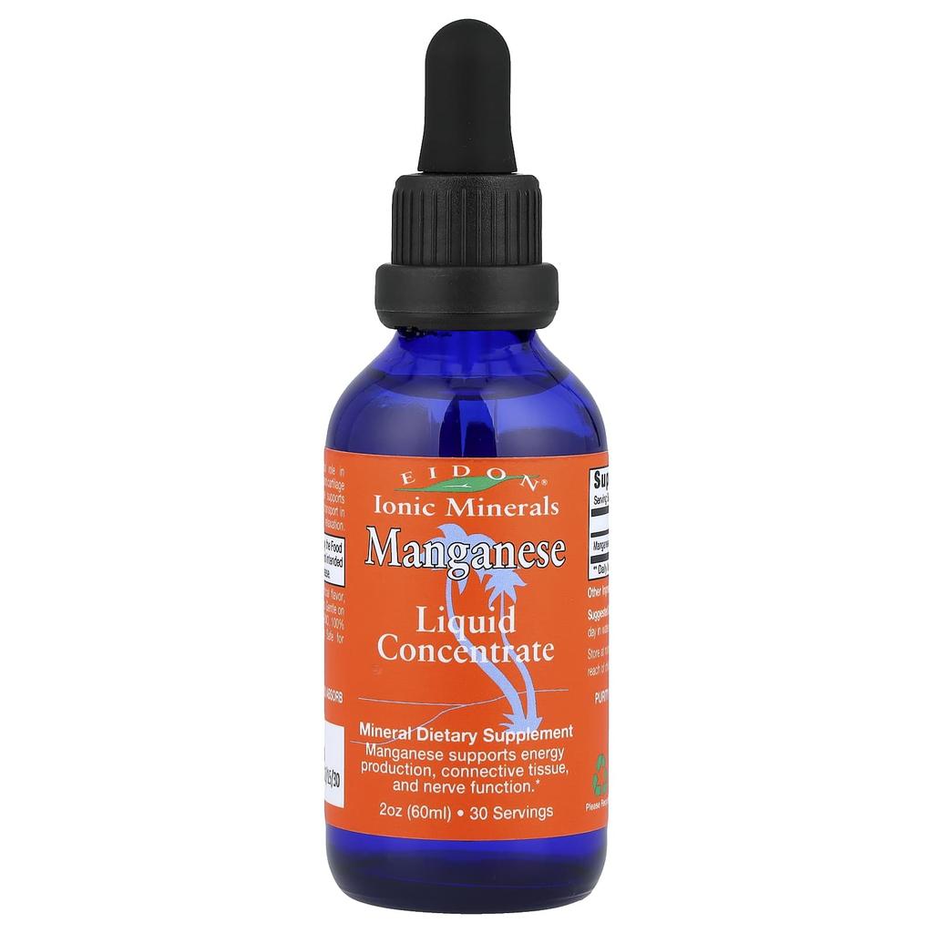 Eidon Ionic Minerals Manganese, Liquid Concentrate, 60 Ml (2 Oz)