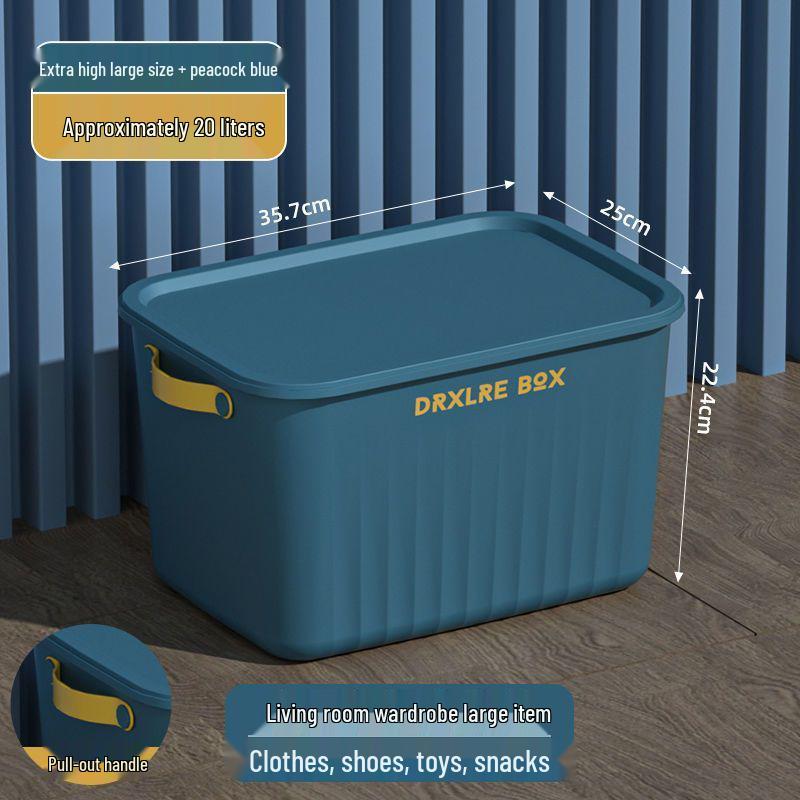 Velký domácí úložný box na hračky a oblečení s víkem