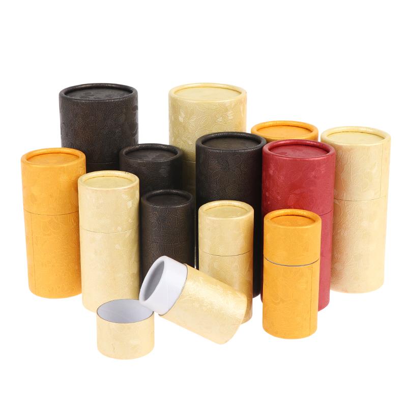 Paper Jar Tube Packaging 1Pcs Essential Oil Bottle Cosmetic Tubes Small Eco Friendly Containers for Perfume Storage Travel
