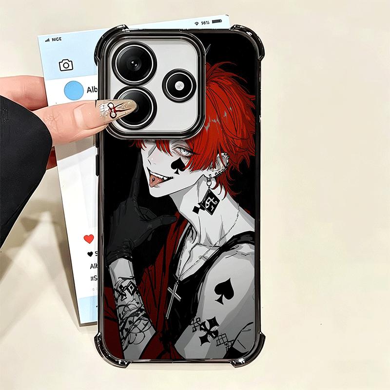 Devil Bad Boy Anime Style Plating Phone Case For Xiaomi Poco X5 X6 X7 X8 Pro Max F8 Ultra F7 M8 M7 M5S Redmi 15C 15 14C 13C 13 X