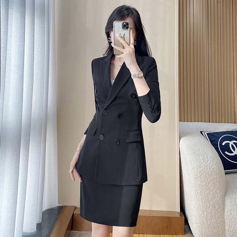 Women's Double-Breasted Professional Suit Set