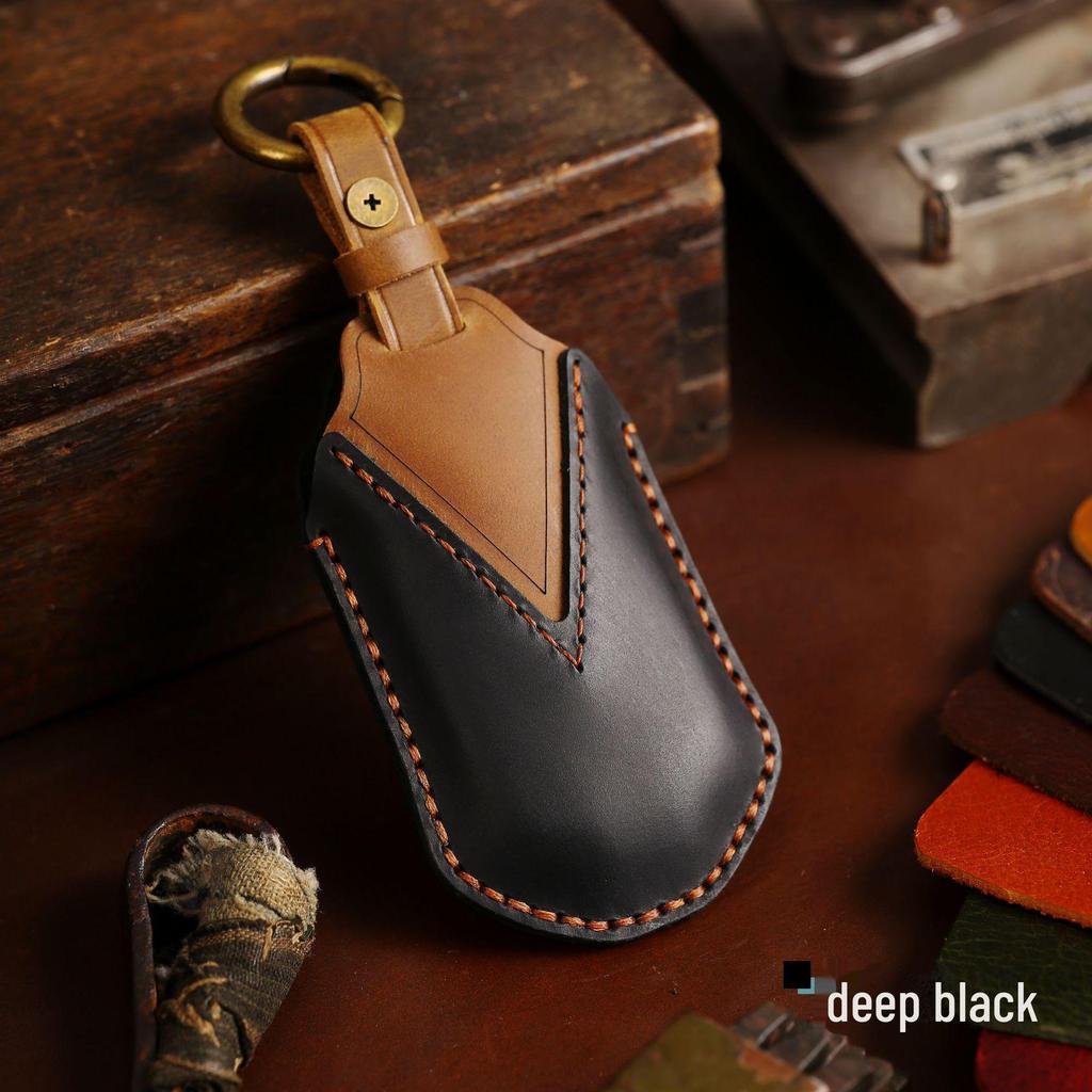 Wuling Crazy Horse Leather Handmade All-Inclusive Car Key Cover