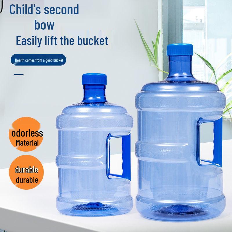 Compact Portable Water Dispenser with Lid - Household Plastic Bucket for Purified Water Storage