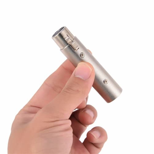 Vbestlife 3-Pin XLR Male To Female Audio Microphone Adapter Connector, Noise-Resistant, High Conductivity, Ultra-Durable, XLR 3-Pin Connectors, Set of