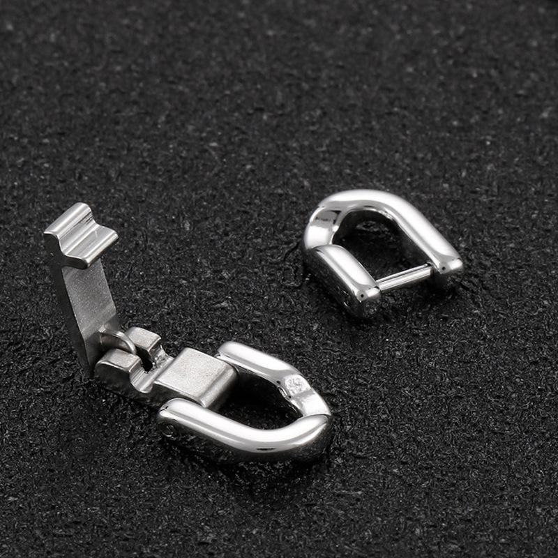 Diy Jewelry Accessories Stainless Steel 304 Jewelry Buckle, Titanium Steel Chain Button, Watch Connection U Grain