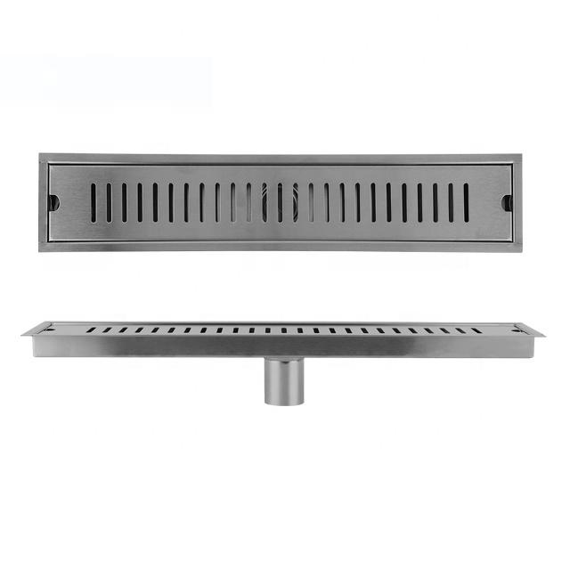 Rust-Proof 4 Inch Stainless Steel Floor Drain Long Waste Drainer for Bathtub and Hotel Use (Silver,Stainless Steel)