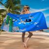 Weltraumabenteuer Roboter Strandtuch Mikrofaser Strandtuch, Leicht und Schnelltrocknend, für Sommerreisen, Schwimmbad Fan Geburtstagsgeschenk