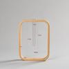Nan Bamboo Glass Vase: Modern Minimalist Hydroponic Plant Container for Home, Office, Desk, or Wall Decor.