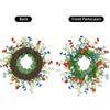 45cm Patriotic Decorative Red, And Blue Wreath – Front Door Wreath / Door Hanging – Independence Day Decoration