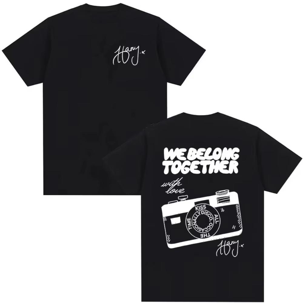 

Harry Styles We Belong Together Tour 2026 Print T Shirts Unisex Women Pop Music Fashion pure Cotton Short Sleeve Top Y2k Streetwear XL