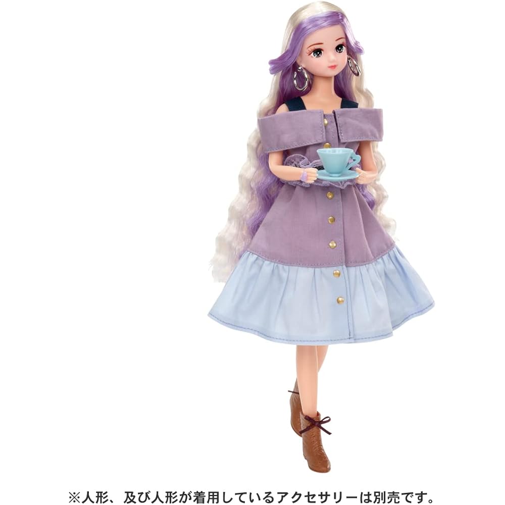 Takara Tomy Licca Doll Dress Cute Cafe Time Outfit for 11.5-inch Dolls