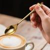 6pcs Coffee Spoon Zinc Alloy Vintage Crown Fan Design Stirring Spoon Cake Dessert Ice Cream Scoop Sugar Honey Teaspoon Set