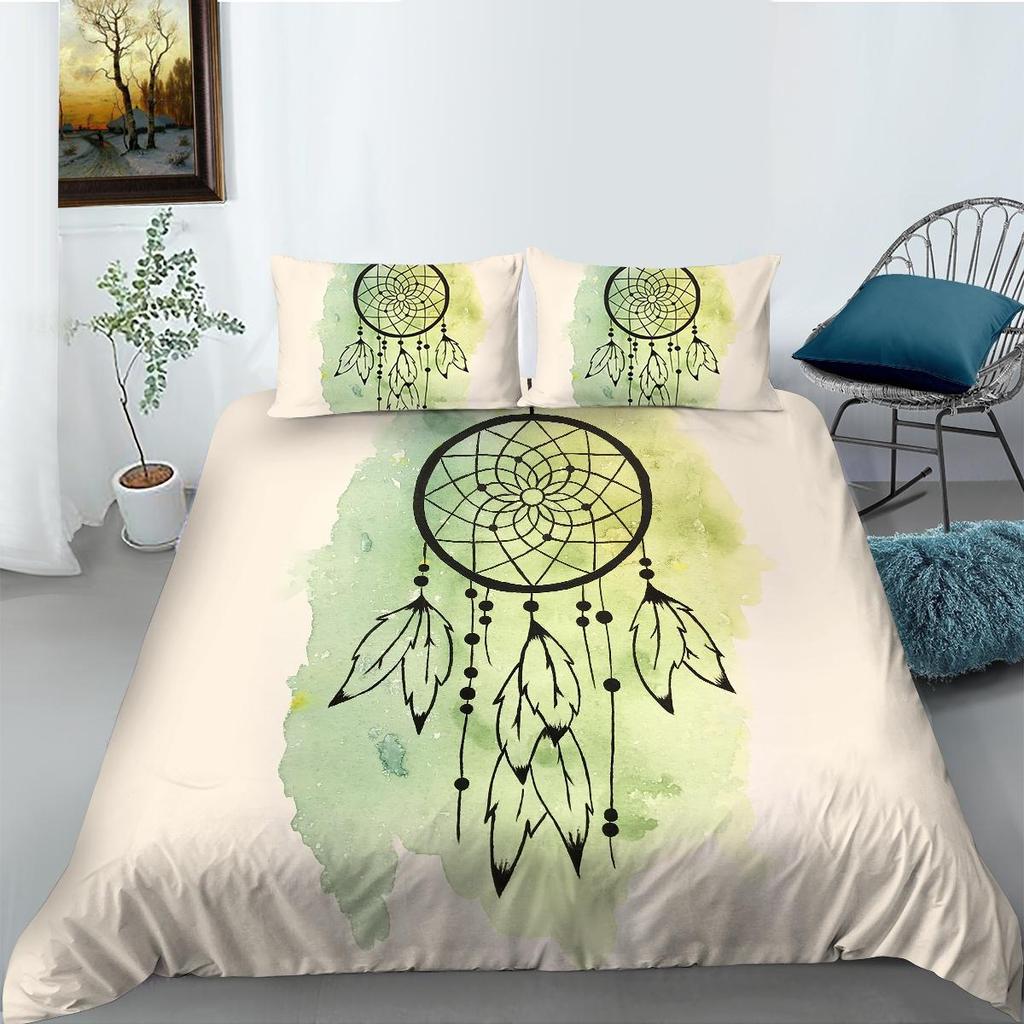 Home Textiles Quilt Cover Set 3D Dreamcatcher Print Bedding Suit Hot Sale Polyester Duvet Covers Home Bedclothes