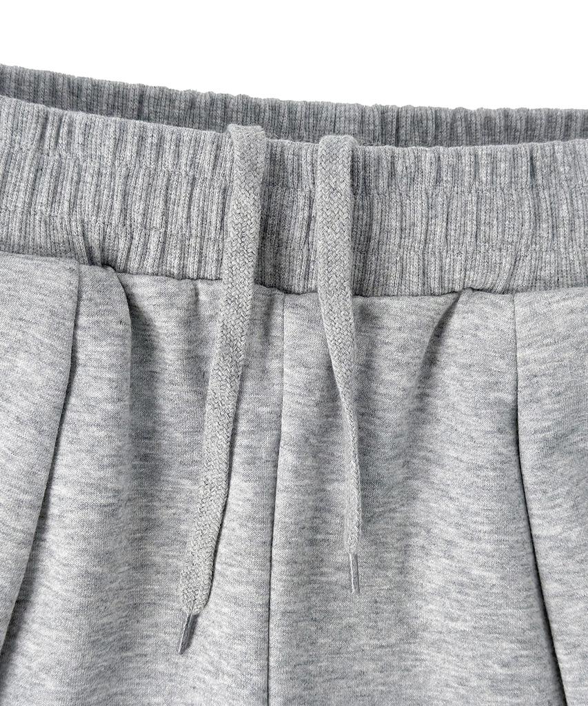 Eonoideu Smile Single-Pleat Bermuda Sweat Shorts Lp2Pu415_Melange Grey