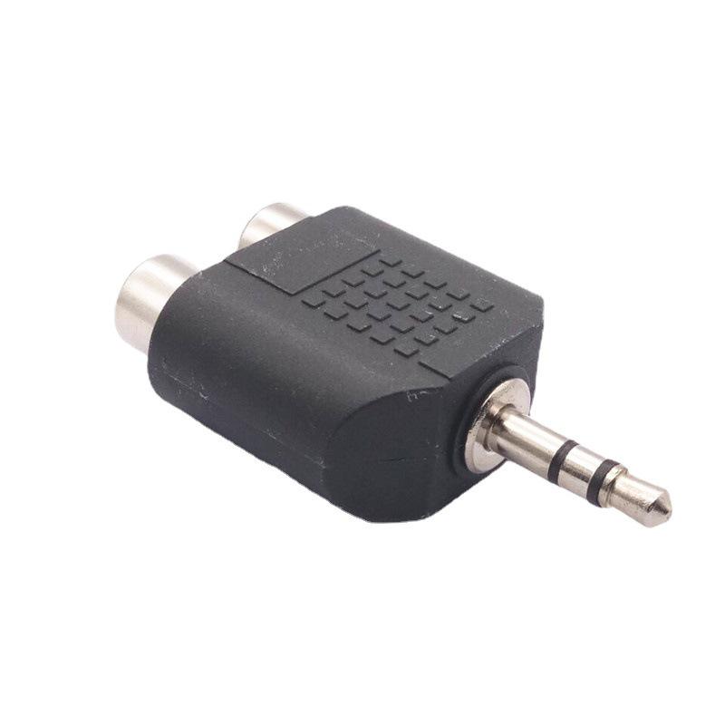 3.5mm Lotus Female Stereo Audio Converter: 3.5mm Double to 2RCA Female, 3.5mm Splitter to Dual Lotus