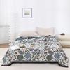 Floral Birds Cotton Towel Blanket, Bedspread For Bed, Sofa, Picnic, Travel, Yarn Dyed Jacquard, Mechanical Wash, 17 Styles