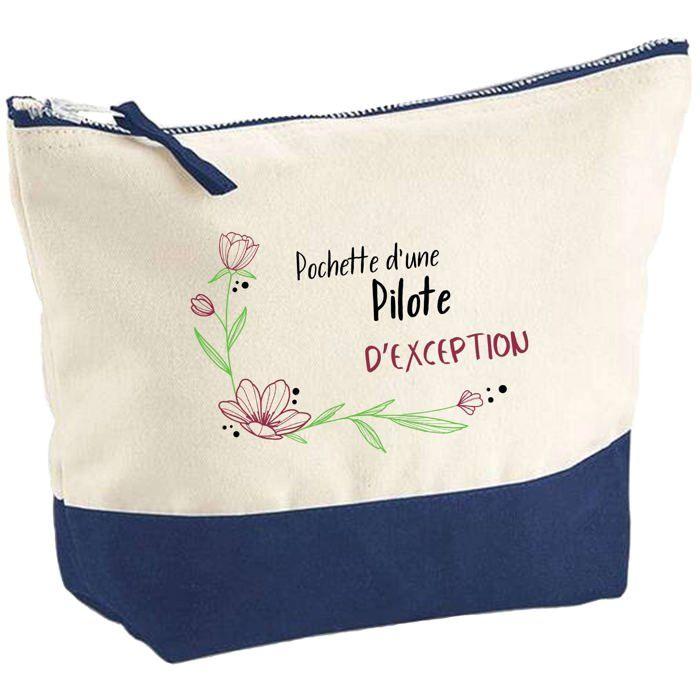 Trousse de maquillage - PLANETEE - Pilote d'exception - Grand format - Coton - Impression HD