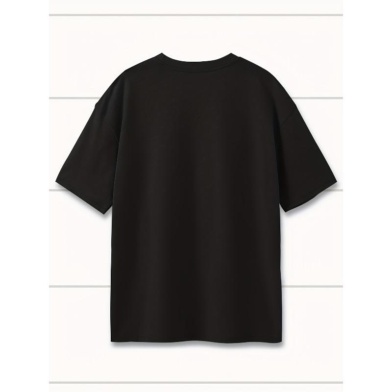 Womens 100% Casual Tee Soft Skin-Friendly Machine Washable Short Sleeve Round Neck Spring Summer Everyday Comfort Top