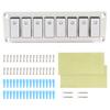 8 Rocker Switch Panel Switch Panel with LED Light For Boat Car