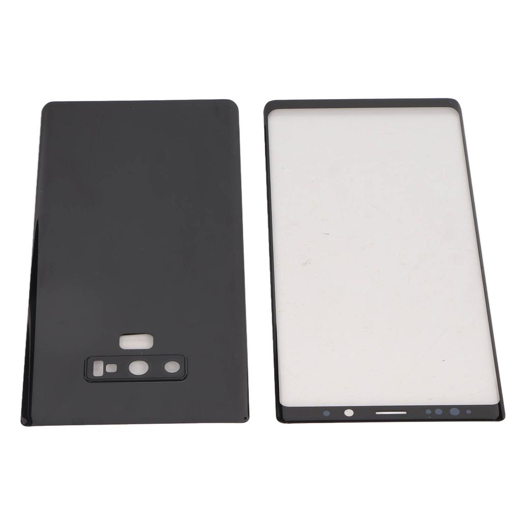 Phone Glass Screen and Rear Door Phone Screen and Rear Panel Repair Kit for Galaxy Note 9 Black