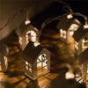 LED Christmas Lights  Small House Shape Lights String Xmas Decor Light for Garden Terrace and Lawn