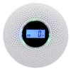 2 in 1 CO Monoxide Alarm LCD Display Smoke Alarm Air Quality Monitor CO Monitor  Travel