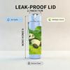 1PC Panda Green Forest Scene 750ml Color Plastic Sports Water Bottle Leakproof Flip Straw Lid For Sports Office Home Use