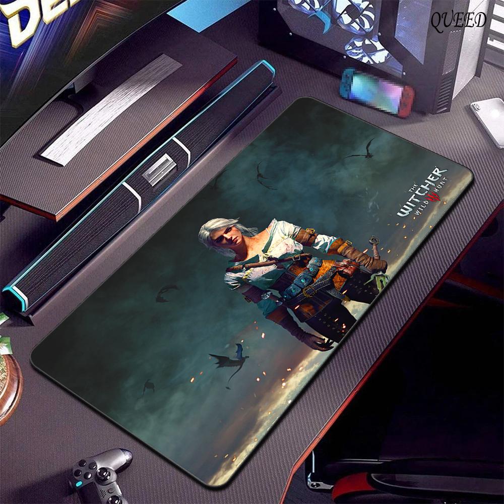 T-The W-Witchers 3 W-Wild H-Hunt Mousepad Mousepad da Gioco Tappetino XXL per Tastiera Accessori Ufficio Gomma Antiscivolo Tappetino Grande per Scrivania