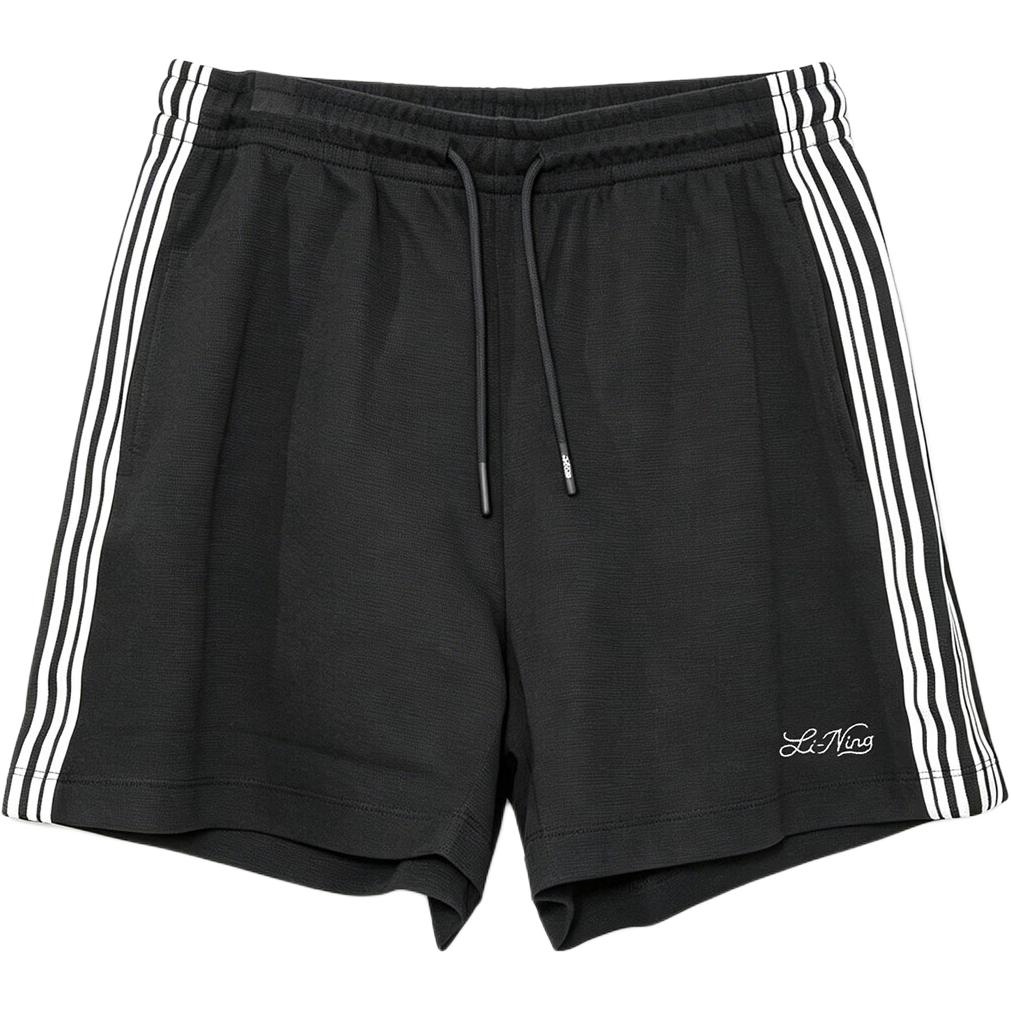 Li Ning Striped Minimalist Versatile Soft Sports Shorts Women shorts AKSW468-5 S