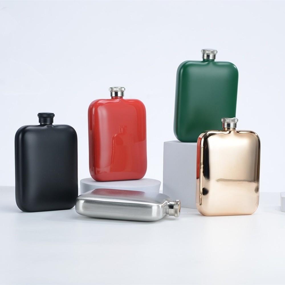 Stainless Steel Liquor Flask 6oz Wine Pot New Drinking Water Bottle  Outdoor