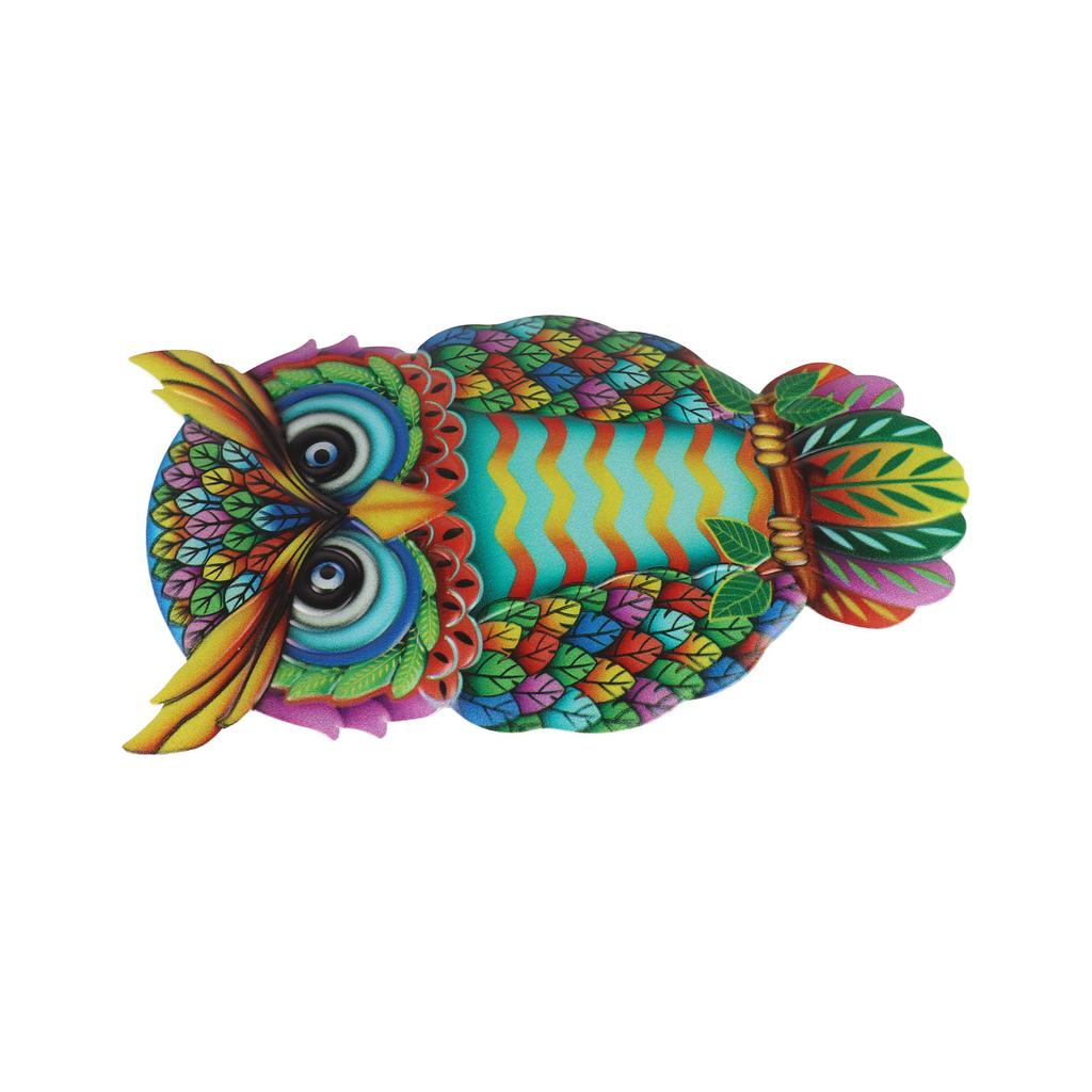 Owl Wall Decor Multicolor Metal Iron Owl Wall Decoration Crafts for Home Garden Decoration
