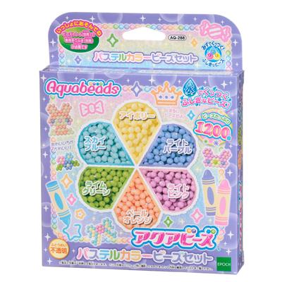 Aquabeads Sold Separately Bead Set Color Bead ST Mark Certified For Ages 6 and Up Toy Water Sticks with Water Making Toy Aquabeads EPOCH [Pastel Set]