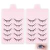 False eyelashes natural clustered black shaft 1-second eyelash extension everyday makeup cosplay use lightweight soft 2 packs 10 pairs included.