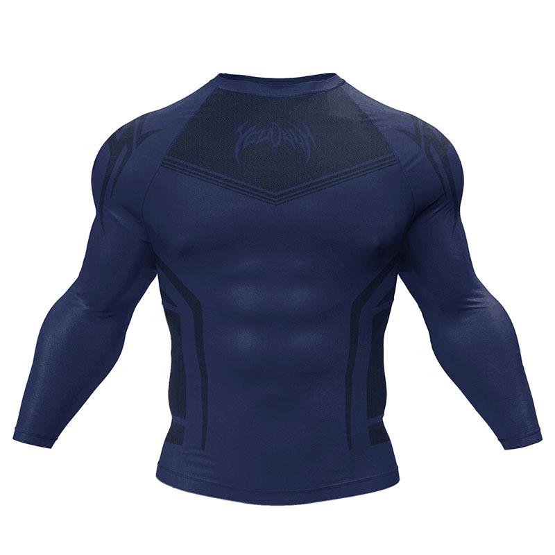 

Men s Quick-Dry Compression Running Jacket Long-Sleeve Fitness T-Shirt Extra Large
