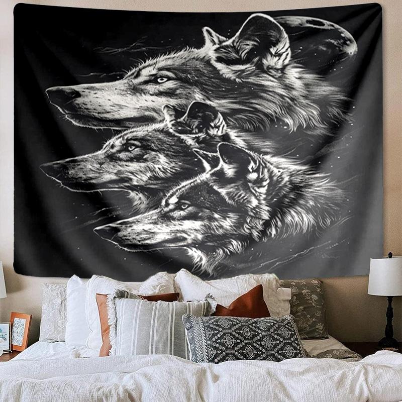 Wolf Pack Wilderness Tapestry Room Decoration Wall Hanging for Living Room Bedroom, Dormitory, Birthday and Christmas Gifts