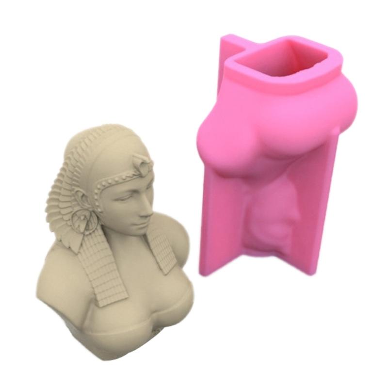 Forma Bogini Egipskiej DIY Forma na Statuetkę Figury Zachodniej Forma Epoksydowa Ręcznie Robione Formy na Świece z Wosku i Mydło do Dekoracji