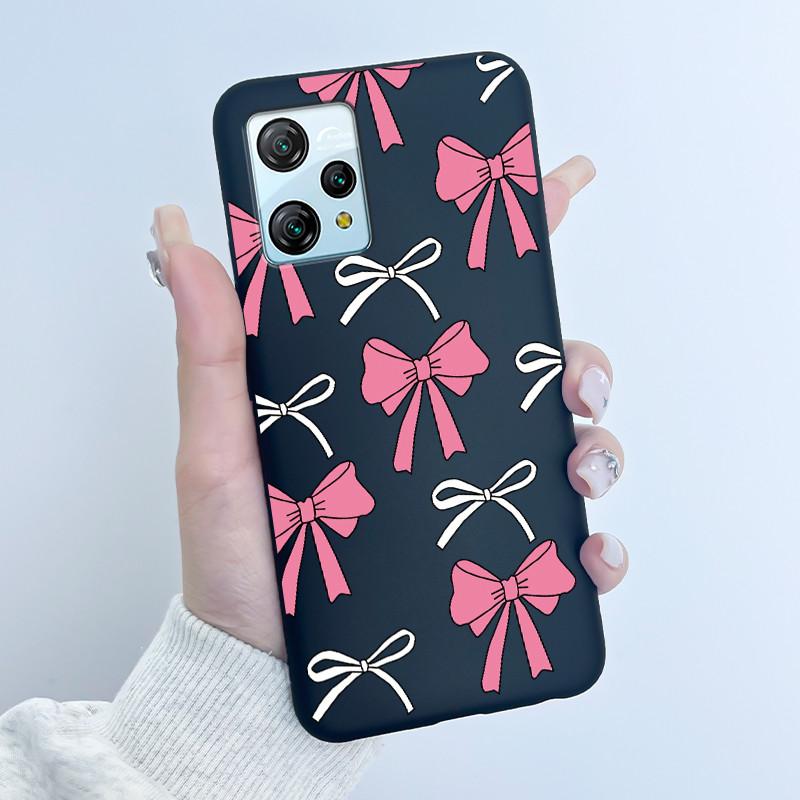 For Blackview A53 Case Blackview A53 Pro Back Cover Luxury Cute Love Rabbit Funny Black TPU Soft Silicone Protective Phone Case