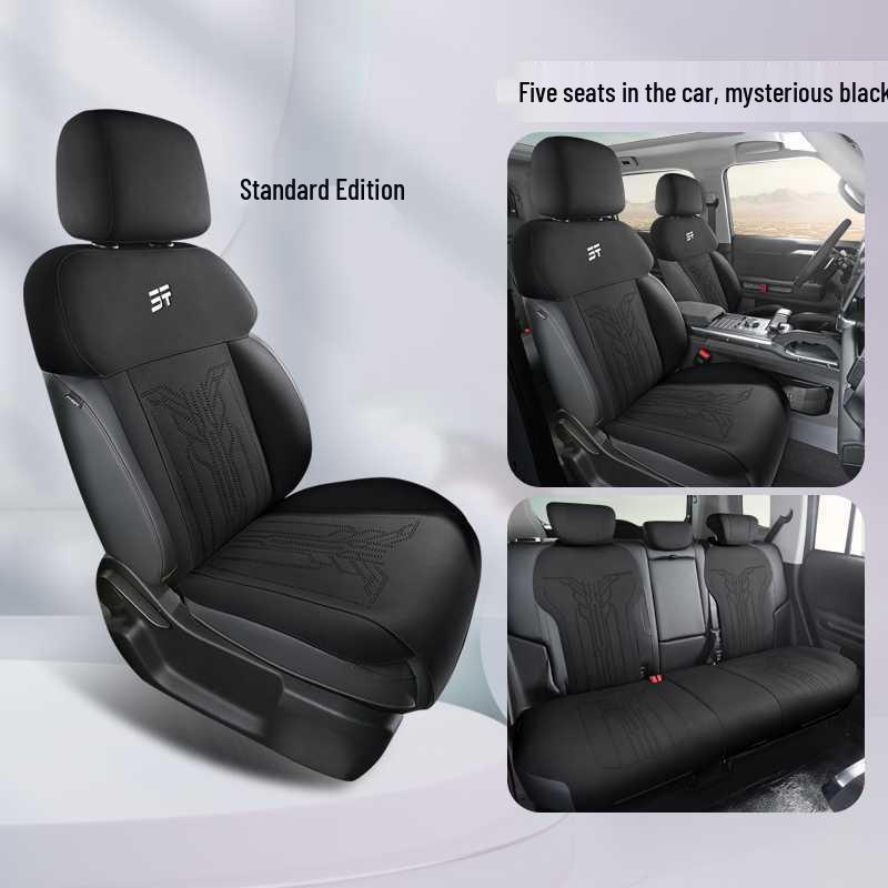 

Jetour Traveller Suede Car Saddle Pad: Breathable, Wear-Resistant, Half-Wrapped Seat Cushion Note: Vehicle Model Year