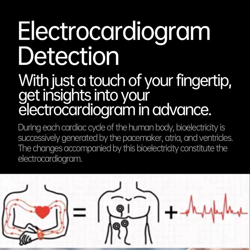 2025 New Smart Watch ECG+PPG Organs Viscera Monitor Clock Men Blood Lipids Uric Acid BP Sport Call Smartwatch for Samsung Galaxy
