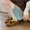 Inner height increase fashionable contrasting color board shoes women's round head pine cone fashion casual women's sports shoes