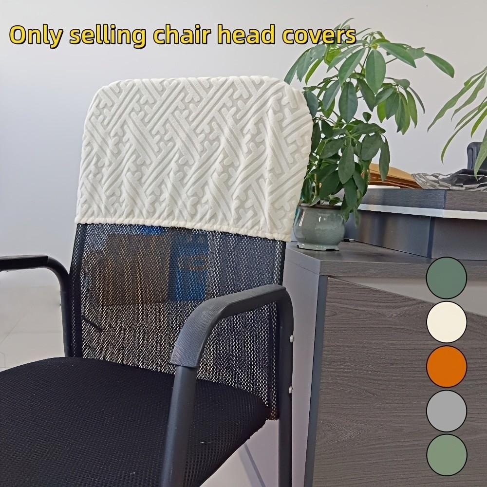 Dust-proof Chair Head Cover Stretchable Hand Washable Chair Back Protection Comfortable Thickened Elastic Chair Cover